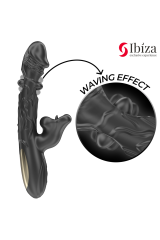 IBIZA - VIBRATORE E STIMOLATORE CLITORIDEO CON EFFETTO MORSO E ROTAZIONE
