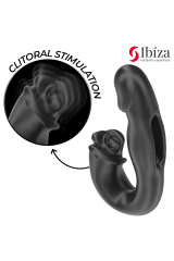 IBIZA - VIBRATORE ROSE EFFETTO FLICKING E STIMOLATORE DEL CLITORIDE