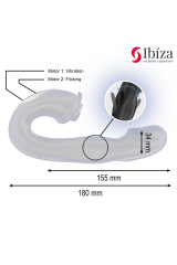 IBIZA - VIBRATORE ROSE EFFETTO FLICKING E STIMOLATORE DEL CLITORIDE