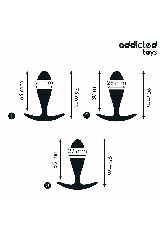 ADDICTED TOYS - SET DI 3 TAPPI ANALI MODELLO 2