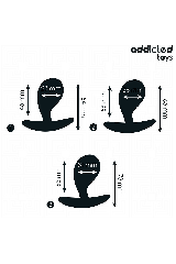 ADDICTED TOYS - SET DI 3 TAPPI ANALI MODELLO 3