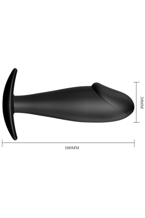 PRETTY LOVE - PLUG ANALE IN SILICONE PER PENE NERO