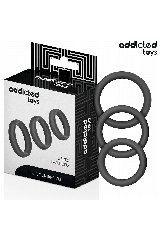 ADDICTED TOYS - SET DI ANELLI PIATTI IN SILICONE