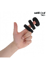 ADDICTED TOYS - SET DI ANELLI PIATTI IN SILICONE