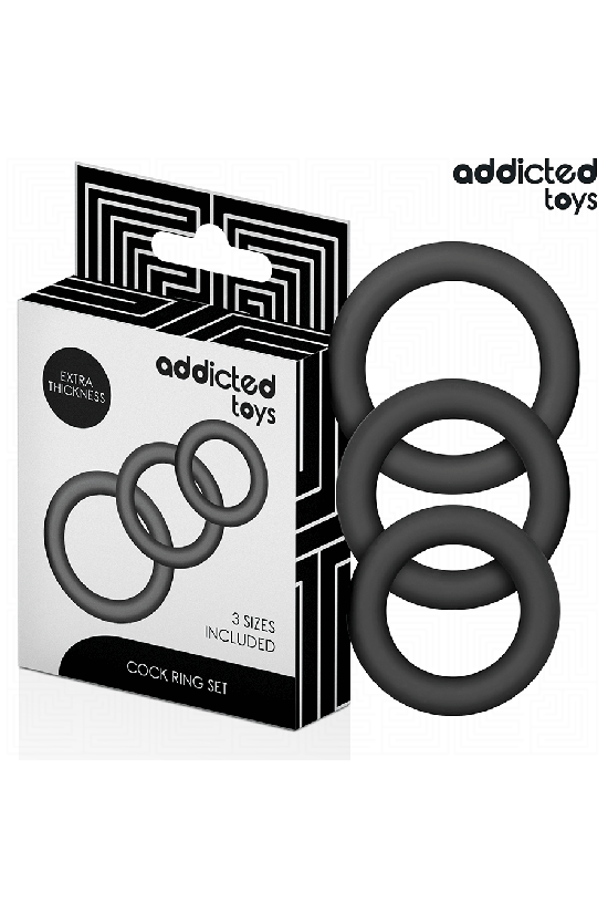 ADDICTED TOYS - SET DI ANELLI IN SILICONE MODELLO 1