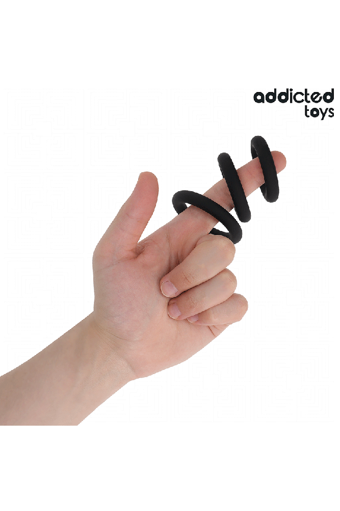 ADDICTED TOYS - SET DI ANELLI IN SILICONE MODELLO 1