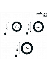 ADDICTED TOYS - SET DI ANELLI IN SILICONE MODELLO 1