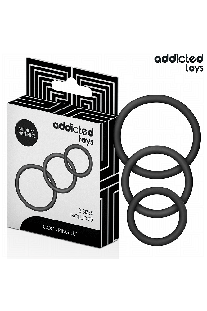 ADDICTED TOYS - SET DI ANELLI IN SILICONE MODELLO 2