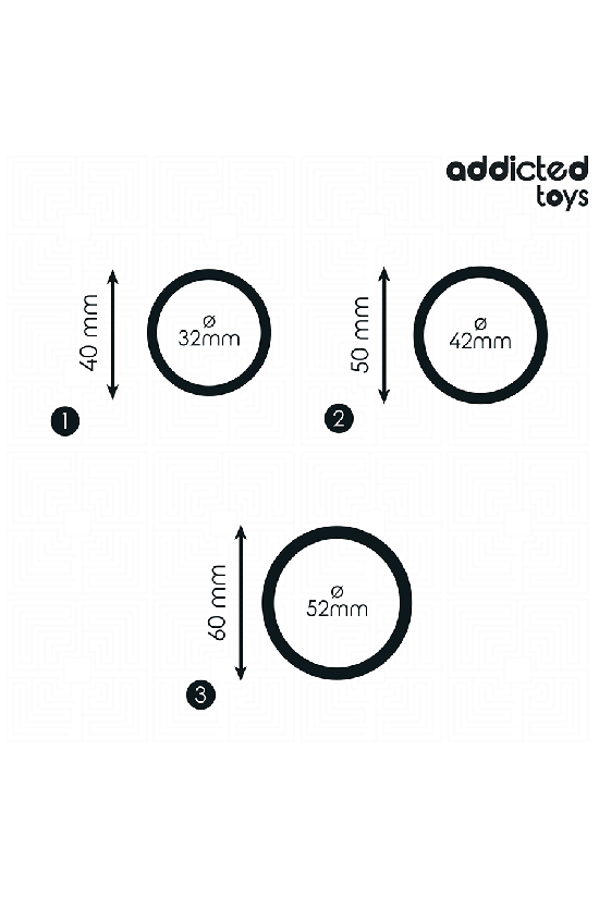 ADDICTED TOYS - SET DI ANELLI IN SILICONE MODELLO 2