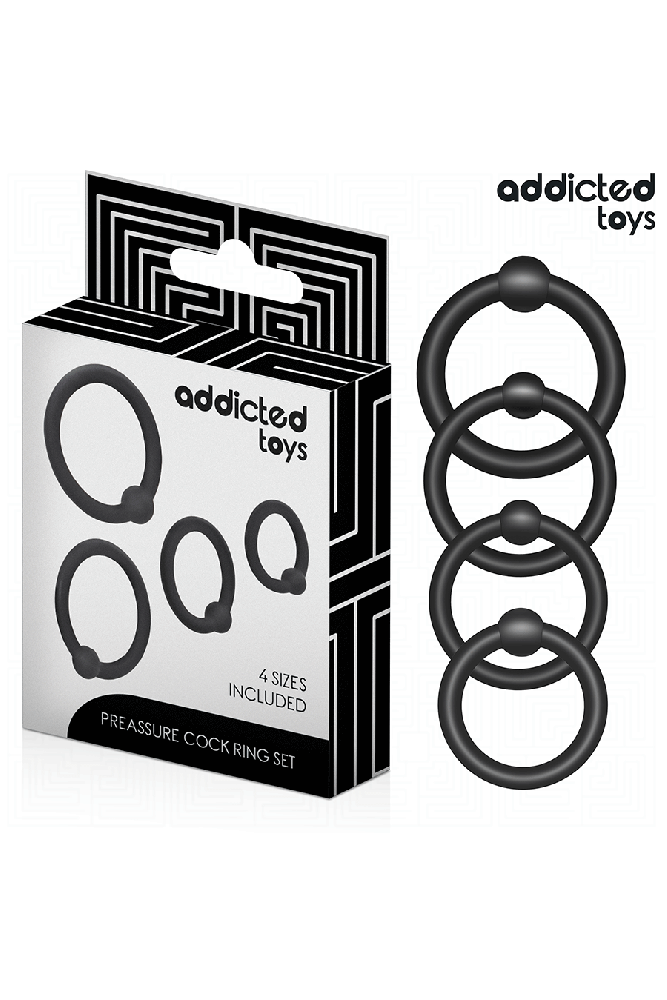 ADDICTED TOYS - SET DI ANELLI IN SILICONE A PRESSIONE