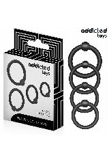 ADDICTED TOYS - SET DI ANELLI IN SILICONE A PRESSIONE