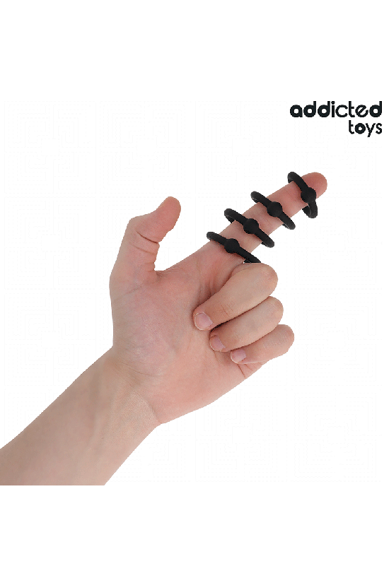ADDICTED TOYS - SET DI ANELLI IN SILICONE A PRESSIONE