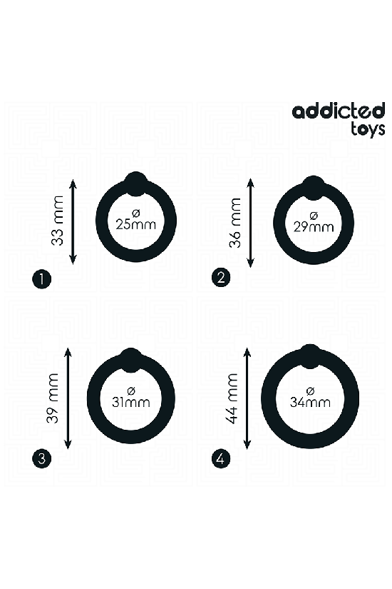 ADDICTED TOYS - SET DI ANELLI IN SILICONE A PRESSIONE