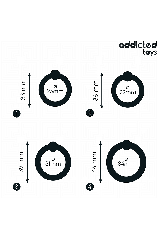 ADDICTED TOYS - SET DI ANELLI IN SILICONE A PRESSIONE