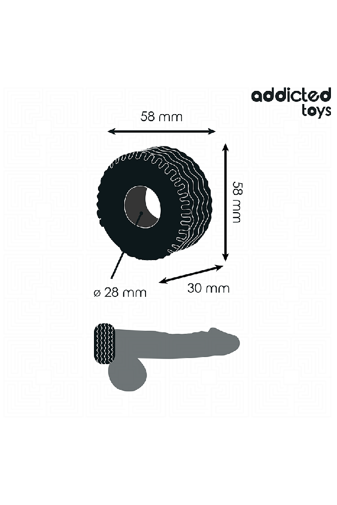 ADDICTED TOYS - ANELLO PER IL PENE EXTRA SPESSO