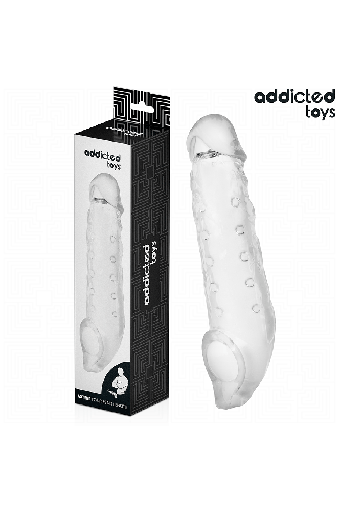 ADDICTED TOYS - ESTENSIONE PENE TRASPARENTE TAGLIA S 23 CM