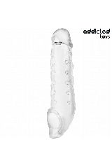 ADDICTED TOYS - GUAINA PER PENE TRASPARENTE TAGLIA M 27 CM