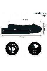 ADDICTED TOYS - GUAINA PER PENE TRASPARENTE TAGLIA M 27 CM