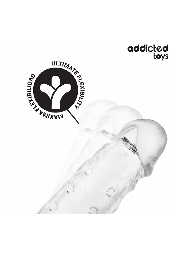 ADDICTED TOYS - GUAINA PER PENE TRASPARENTE TAGLIA M 27 CM