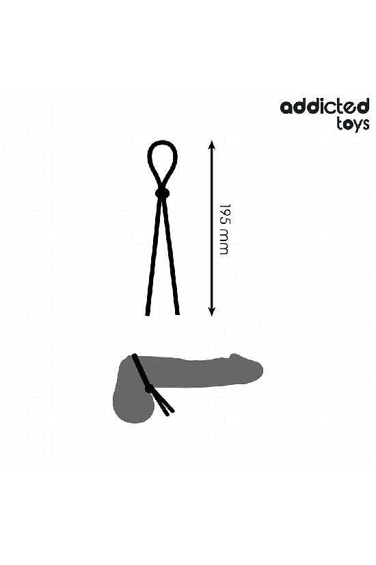 ADDICTED TOYS - CORDA IN SILICONE PER PENE A SINGOLO ANELLO