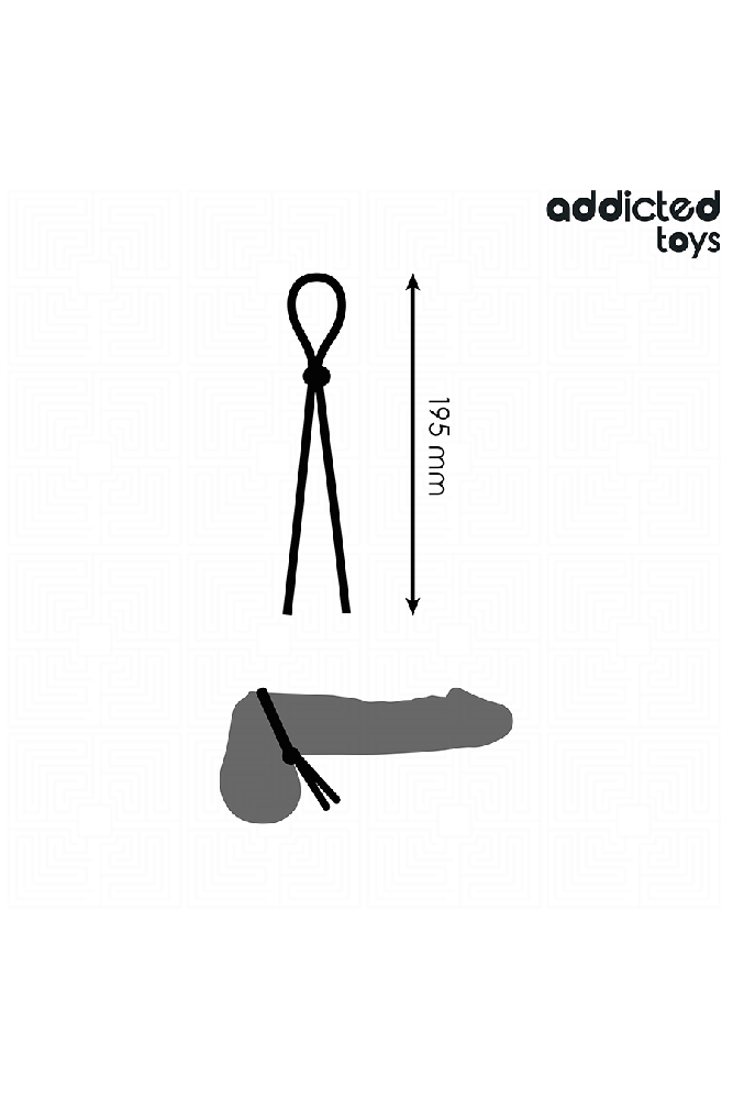 ADDICTED TOYS - CORDA IN SILICONE PER PENE A SINGOLO ANELLO