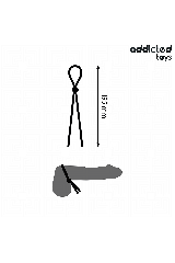 ADDICTED TOYS - CORDA IN SILICONE PER PENE A SINGOLO ANELLO