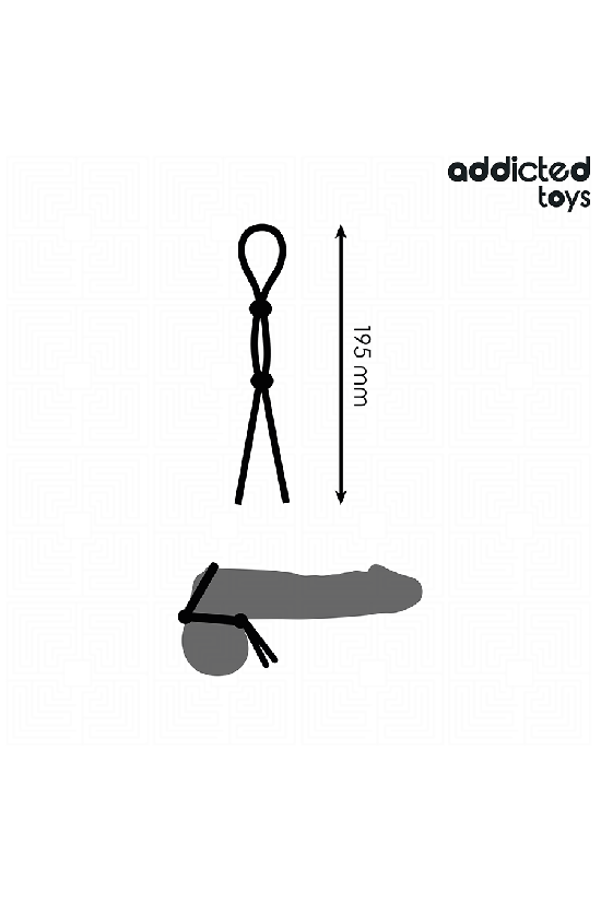 ADDICTED TOYS - CORDA IN SILICONE PER IL PENE A DOPPIO ANELLO