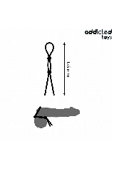 ADDICTED TOYS - CORDA IN SILICONE PER IL PENE A DOPPIO ANELLO