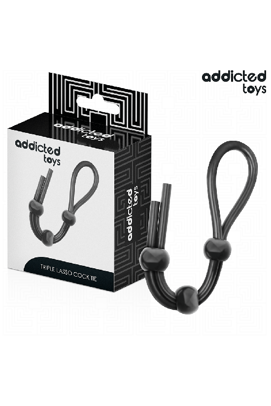 ADDICTED TOYS - CORDA IN SILICONE PER IL PENE A TRIPLO ANELLO