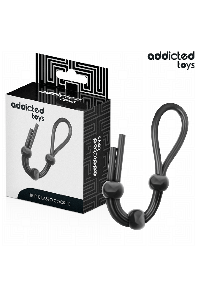 ADDICTED TOYS - CORDA IN SILICONE PER IL PENE A TRIPLO ANELLO