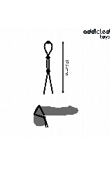 ADDICTED TOYS - CORDA IN SILICONE PER IL PENE A TRIPLO ANELLO