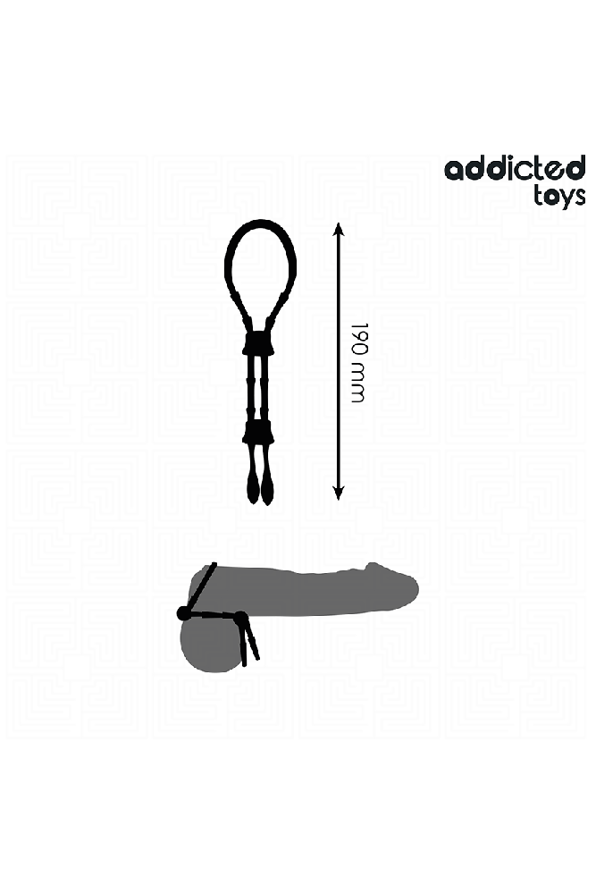 ADDICTED TOYS - CORDA IN SILICONE REGOLABILE PER IL PENE