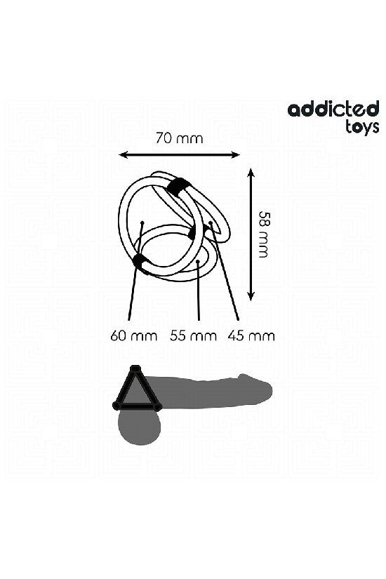 ADDICTED TOYS - ANELLO PER PENE TRIPLO