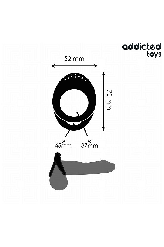 ADDICTED TOYS - ANELLO PER PENE A DOPPIA TEXTURE