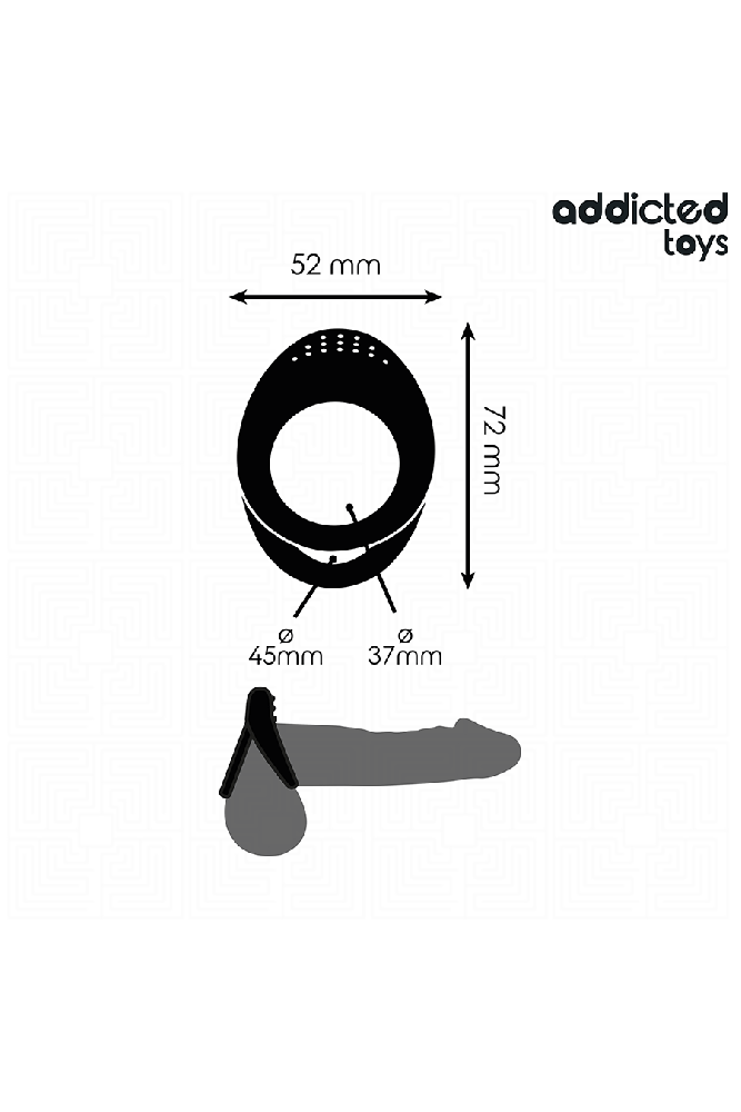 ADDICTED TOYS - ANELLO PER PENE A DOPPIA TEXTURE