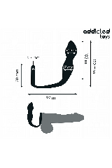 ADDICTED TOYS - PLUG ANALE CON ANELLO MODELLO 2
