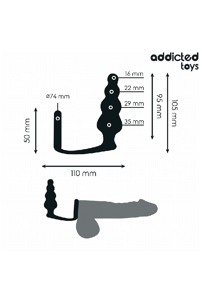 ADDICTED TOYS - PLUG ANALE CON ANELLO MODELLO 5