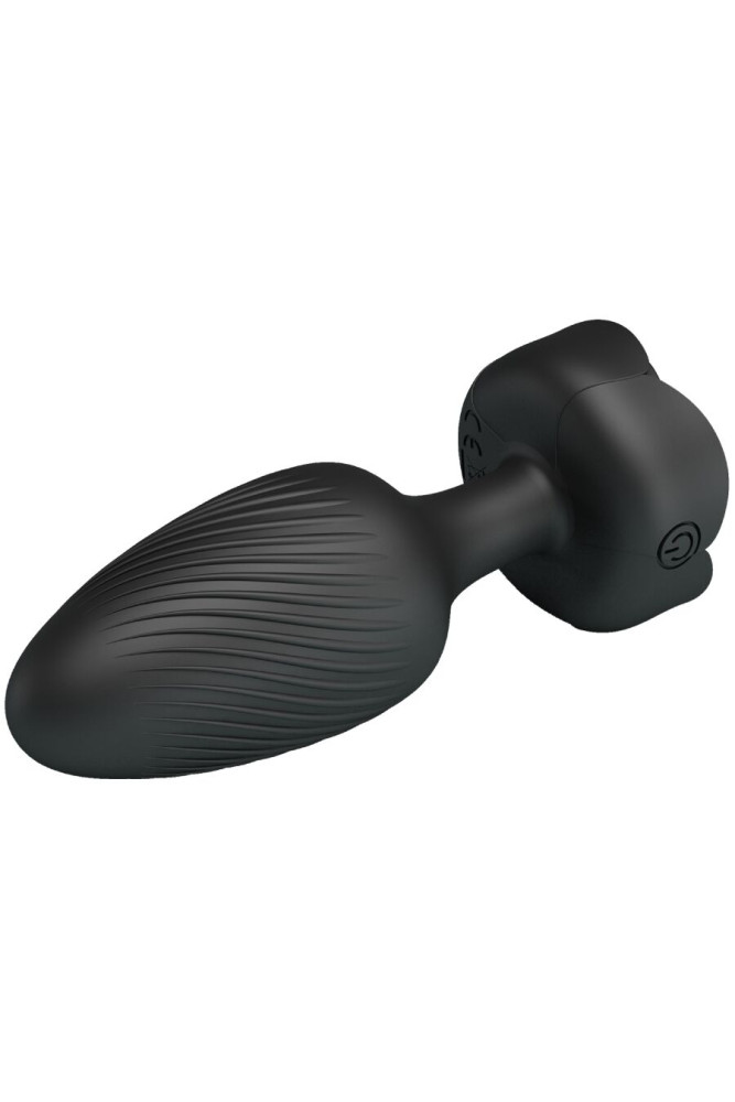 PRETTY LOVE - VARIAN PLUG ANALE CON LUCE LED NERO 10