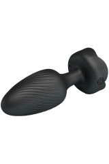 PRETTY LOVE - VARIAN PLUG ANALE CON LUCE LED NERO 10