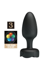 PRETTY LOVE - OSBORN PLUG ANALE CON LUCE LED NERO 9