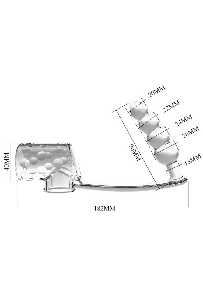 PRETTY LOVE - GUAINA PER PENE CON TAPPO ANALE TRASPARENTE