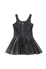 SUBBLIME - 957674 ABITO IN PELLE CON ZIP CUORE NERO L/XL