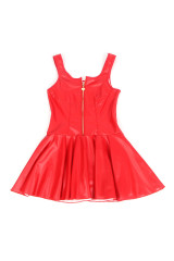 SUBBLIME - 957698 ABITO IN PELLE CON ZIP CUORE ROSSO L/XL