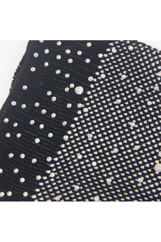SUBBLIME - 957469SHINE GUANTI TRASPARENTI NERI S/M