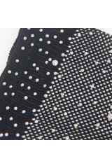 SUBBLIME - 957469SHINE GUANTI TRASPARENTI NERI S/M