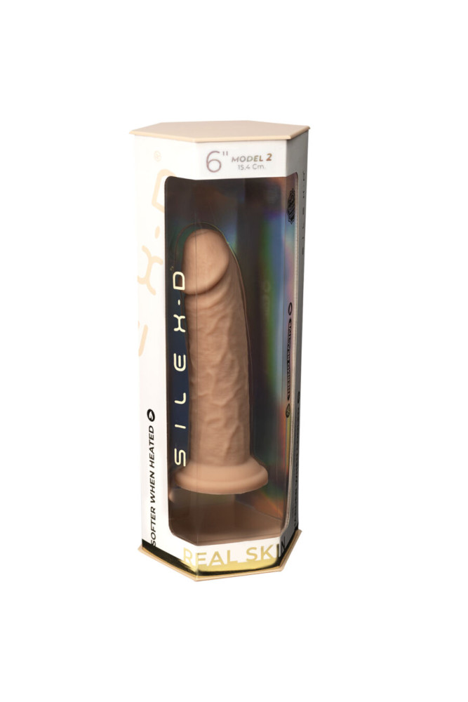 SILEXD - MODELLO PENE REALISTICO 2 SILICONE TERMOREATTIVO PREMIUM 15