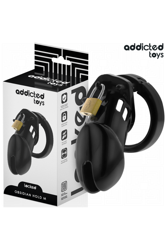 ADDICTED TOYS LOCKED - GABBIA PER PENE OBSIDIAN HOLD TAGLIA M