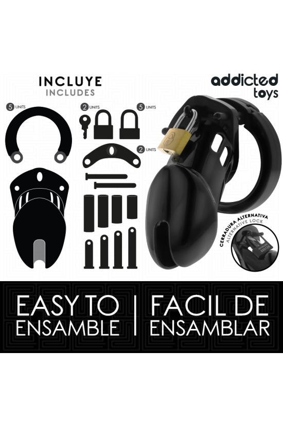 ADDICTED TOYS LOCKED - GABBIA PER PENE OBSIDIAN HOLD TAGLIA M
