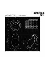 ADDICTED TOYS LOCKED - MINDNIGHT CELL GABBIA PER PENE TAGLIA L