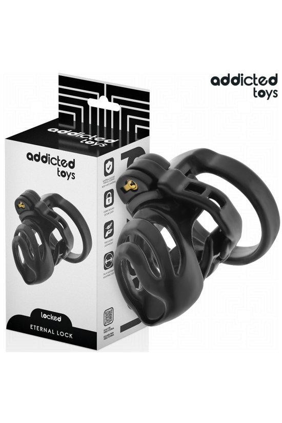 ADDICTED TOYS LOCKED - GABBIA PER PENE CON BLOCCAGGIO ETERNO 9 CM